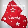 Calza della Befana CUORE! - Natale - Epifania Love/Amore + STELLE