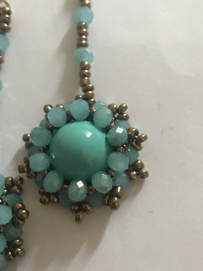 Orecchini Pendenti Bohémien Con Piuma E Turchese – Gioielli Etnici In Lega, Regalo Per Donna