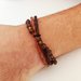 BRACCIALE TRE FILI MARRONE