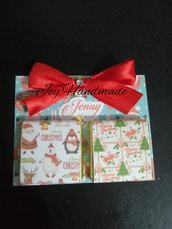 Cioccolatini cioccolatino personalizzato cartoncino segnaposto tavola etichetta laurea battesimo 18 anni natale natalizio 