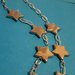Collana handmade argentata con stelle