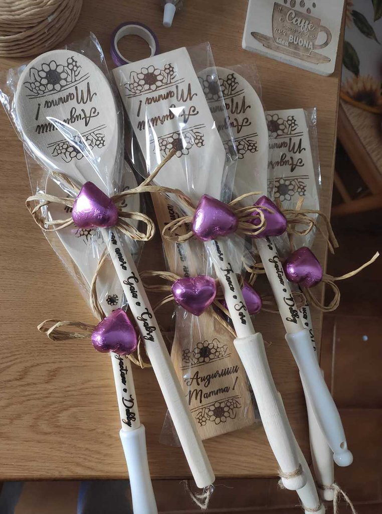 Cucchiaio Legno 28cm Mestolo In Legno Naturale Per Zuppa E Salsa