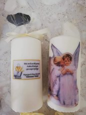 Candele personalizzate angeli gemellini 