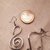 Orecchini note musicali in alluminio battuto con monachelle in acciaio