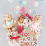 cake topper compleanno a natale personalizzabile gemellini pan di zenzero