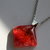 collana rombo rossa con microglitter rame