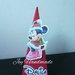Triangolo segnaposto compleanno nascita natale natalizio natalizia topolino Minnie paperino Mickey mouse 
