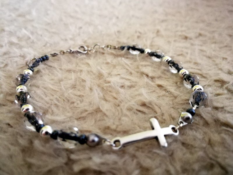 OIDEA Braccialetto egiziano Ankh da uomo: bracciale a catena Franco a doppia fila intrecciato Key of Life Bracciale da uomo in acciaio inossidabile Amuleto di protezione gioielli regalo, Medium