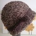 Cappello donna cloche marrone e nocciola