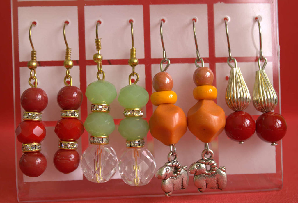 LILIE&WHITE Orecchini Pendenti Con Perle Colorate E Cristalli - Antiallergici, Regalo Elegante - 2