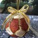 Pomander con tessuti natalizi - kimekomi ball