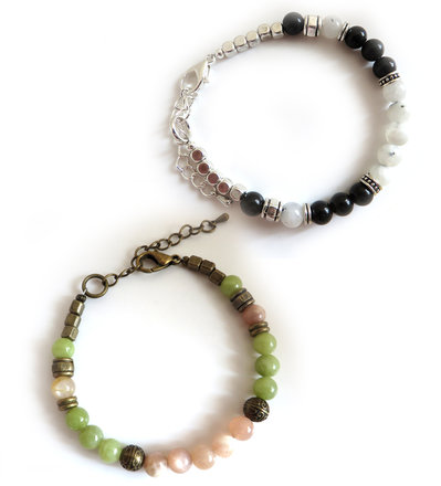 Braccialetto Con Chip Di Cristallo Di Pietra Preziosa Di - Foto 13