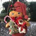 Natale - pallina gingerbread con albero di natale