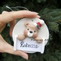 Addobbi personalizzati albero Natale orso idea regalo natale, decorazione albero, decorazione da appendere, kawaii