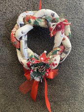 Ghirlanda natalizia fuoriporta handmade