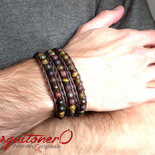 Bracciali Occhio Di Tigre Da Uomo - Foto 2