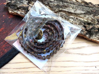 Bracciale da uomo con perline occhio di tigre Bracciale da uomo con perline occhio di tigre