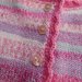 Gonnellina  e maglietta di lana rosa e melange per bimba