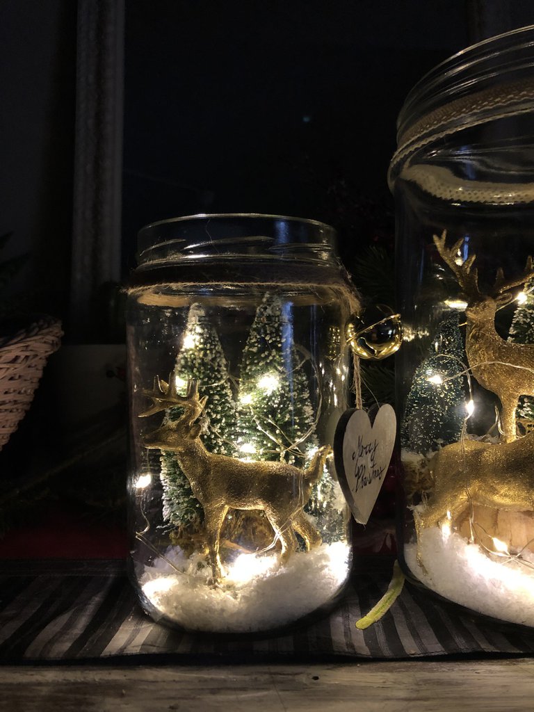 Sciarpa con cervo in lamina metallica - verde acqua e oro rosa