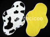 assorbente ultra impermeabile lavabile (mucca) / ultra waterproof cloth menstrual sanitary pad