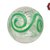20 Perle in vetro 12 mm lavorate a mano - sfera - rotondo  - Verde