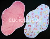 assorbente ultra impermeabile lavabile (BAMBU’ BIO rosa) / ultra waterproof cloth pad (ORGANIC BAMBOO)