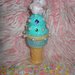 Sweet Ice Cream Cone Bubble Blower // FREE chain ball necklace include N-3