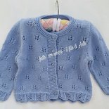 Maglia / Giacchino bambino / bambina in pura lana merinos 100%