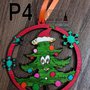 PALLINA DI NATALE IN LEGNO - P4 - albero di natale