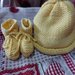 Completo baby neonato cappellino e scarpine