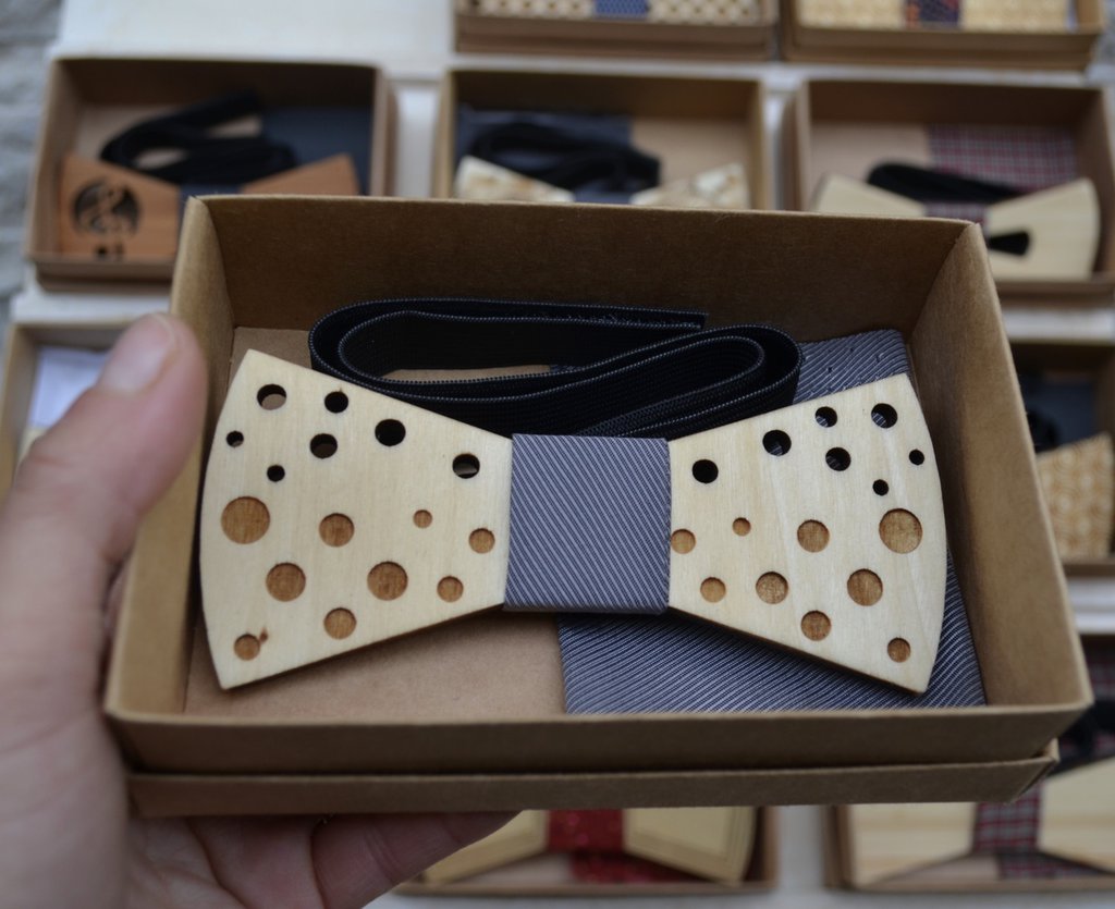 Papillon In Legno Per Uomo - Design Unico E Casual Per Matrimoni E Feste - Foto 10