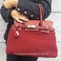 Borsa modello Birkin in vera pelle