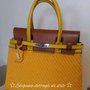 Borsa modello Birkin in vera pelle