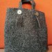 Borsa lana grigio tweed