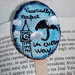 Segnalibro dipinto a mano Mary Poppins 2 in uno calamita e segnalibro