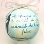 Collezione Frasi - Natale - Pallina dipinta a mano, 10 cm