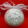 Collezioni Frasi Bianche - Natale - pallina 10 cm