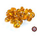 100 Perle Vetro a Goccia : 10x5 mm - Ambrato Giallo 
