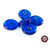30 Perle Vetro a Rondelle : 22 mm diametro - Blu