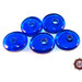 30 Perle Vetro a Rondelle : 22 mm diametro - Blu