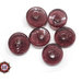 30 Perle Vetro a Rondelle : 22 mm diametro - Viola Prugna Chiaro