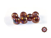 30 Perle in vetro A/B  - sfera 12 mm - Tondo - Viola Scuro