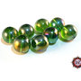 30 Perle in vetro A/B  - sfera 12 mm - Tondo - Verde