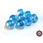 30 Perle in vetro A/B  - sfera 12 mm - Tondo - Turchese
