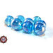 30 Perle in vetro A/B  - sfera 12 mm - Tondo - Turchese