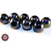 30 Perle in vetro A/B  - sfera 12 mm - Tondo - Nero