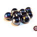 30 Perle in vetro A/B  - sfera 12 mm - Tondo - Nero