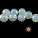 30 Perle in vetro A/B  - sfera 12 mm - Tondo - Bianco Opale