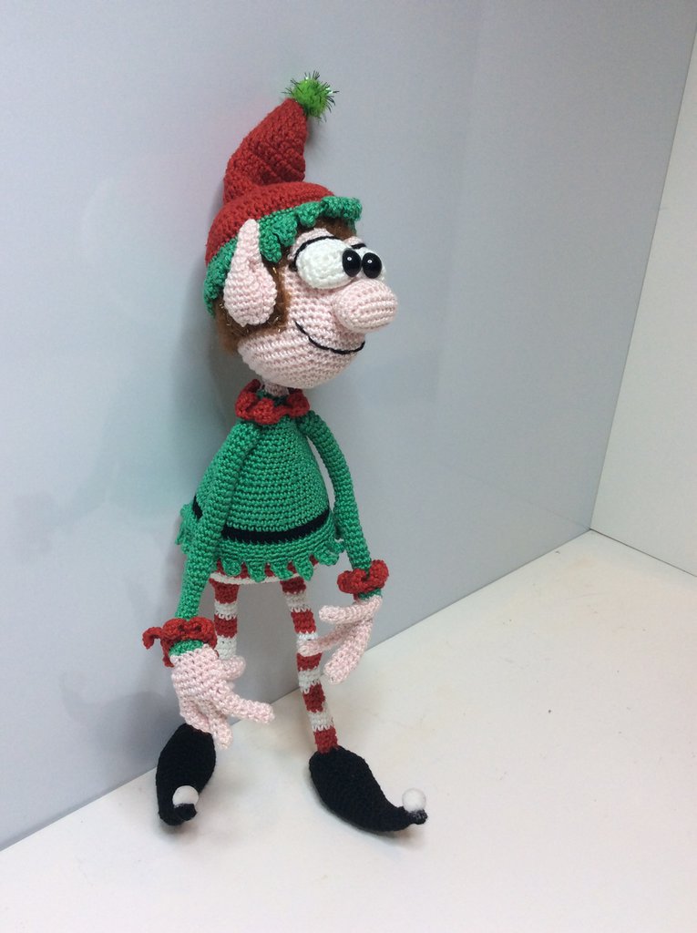 Elfo Natale Pupazzo Da Appendere - 74 Cm - Foto 5