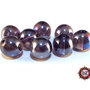 30 Perle in vetro A/B  - sfera 12 mm - Tondo - Lilla